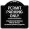 Signmission Designer Series-Permit Parking Only Unauthorized Vehicles, 18" x 18", BS-1818-9795 A-DES-BS-1818-9795 - alternate 1